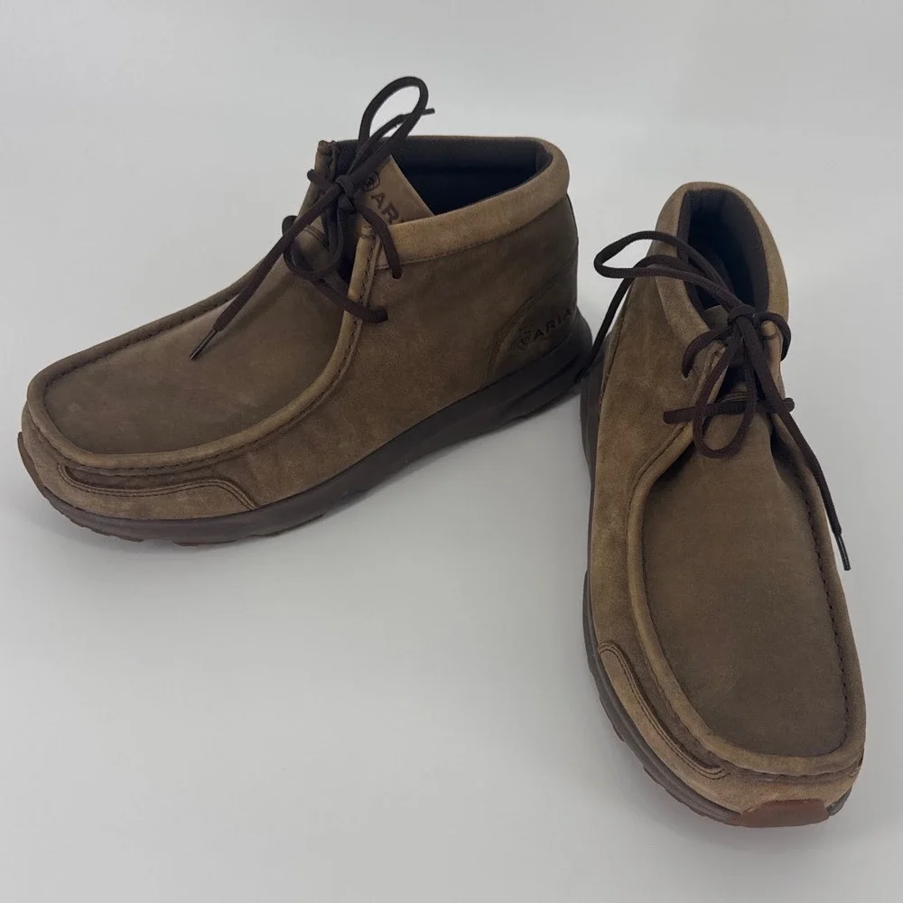 Ariat Spitfire Mens Chukka Boots Size 11D Brown Leather Moc Toe 10021723